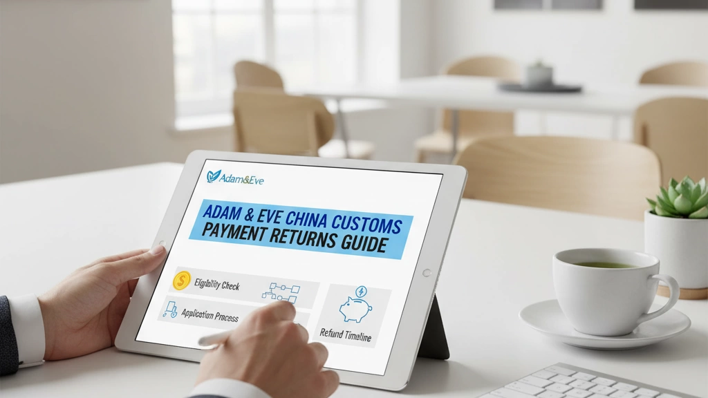 Adam&Eve China customs payment returns guide